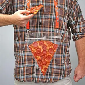 Borsa per Pizza portatile trasparente personalizzata di alta qualità ottima borsa regalo con cerniera in PVC