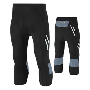 Dropshipping bisiklet şort 3/4 jel yastıklı bisiklet şort yokuş aşağı giyim spor giyim yansıtıcı spor şort MTB döngüsü Jersey