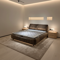 VONLIVA Lit King Size en Bois Design Moderne à Prix Abordable, Mobilier d'Hôtel, Décoration Intérieure, Lit Double Moderne, Lit Complet pour Chambre à Coucher