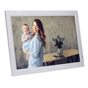 10.1 Inch High Definition Digitale Foto Houten Frame Wifi Met Touchscreen