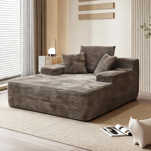 Conjunto de Sofá Modular Sem Estrutura Moderno para Sala de Estar de Apartamento e Vila, Mobiliário de Tecido Fabricado na Fábrica de Foshan, China - Product Image 3