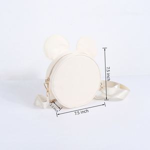 Adjustable <b>Shoulder</b> <b>Strap</b> Zipper Fashion Women Lady Dress Waterproof Eco-Friendly Durable Nylon Crossbody Bag Cartoon Mouse Head - Product Image 6