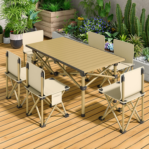 Xách Tay Trứng Cuộn Gấp Bàn Vuông Ghế Đặt Đồ Nội Thất Ngoài Trời Cắm Trại Dã Ngoại BBQ Cao Trở Lại Kermit Mặt Trăng Ghế Sắt Hiện Đại - Product Image 3