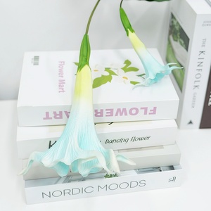 Calidad superior Artificial Real Touch PU Datura <span class=keywords><strong>Stramonium</strong></span> Artificial 2 cabezas Datura <span class=keywords><strong>Stramonium</strong></span> para la decoración del hogar - Product Image 5