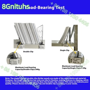 Painel de Isolamento para Armazém de Roupas / Divisória de Prateleira / Separador de Estante com Bolso para Etiqueta de Preço para Loja de Brinquedos, Loja de Bebidas, Ferragens - Product Image 4