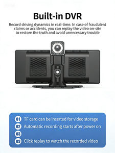 Универсальный встраиваемый монитор на подголовник с сенсорным экраном, Android-магнитола, 1920x1080, 2.5D, USB, развлекательная система для задних сидений, Wi-Fi - Product Image 3