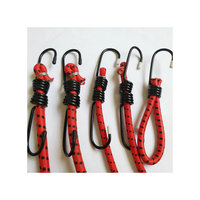 Cordon élastique en latex de caoutchouc de haute qualité, 8 mm, avec points, sangle élastique pour bagages, cordon élastique avec crochets métalliques
