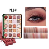 Palette de fards à paupières 20 couleurs, effet diamant, mat et scintillant, pour maquillage estival, longue tenue, pigments vibrants, beauté