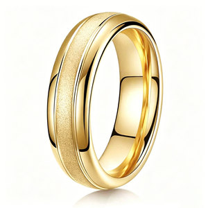 Stainless Steel <b>Couple</b> <b>Rings</b> 6mm Brushed Finish Wedding Bands Unisex Jewelry - Product Image 5