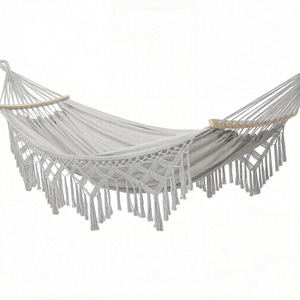 Hamaca Doble Portátil Moderna <span class=keywords><strong>para</strong></span> Exteriores, <span class=keywords><strong>Dos</strong></span> Cojines Decorativos, Tela de Algodón/Poliéster Ecológica y Duradera <span class=keywords><strong>para</strong></span> Muebles de Exterior - Product Image 6