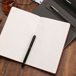 Carnet de notes A5 en cuir PU exquis pour le bureau et l'école, avec élastique, journal personnalisé avec logo, couverture rigide, 100 feuilles - Product Image 3