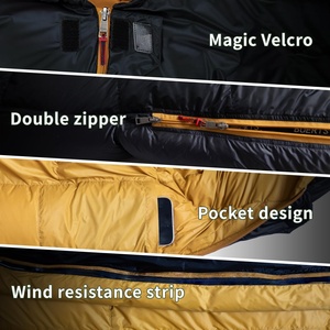 Saco de dormir individual tipo momia, portátil, ultraligero, plegable, impermeable, a prueba de humedad y cálido, para camping, senderismo y actividades al aire libre. - Product Image 5