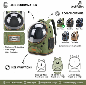 Mochila Para Gatos New Fashion Eco-friendly Nylon Large Capacity Breathable Panoramic Space Capsule Pet <strong>Backpack</strong> <strong>for</strong> <strong>Dogs</strong> 10kg - Product Image 3
