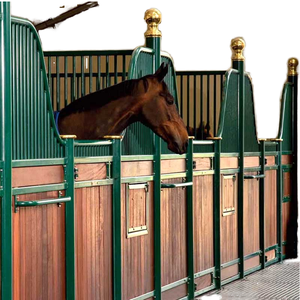 Box de Luxe Écologique <span class=keywords><strong>en</strong></span> Bambou Thermolaqué <span class=keywords><strong>pour</strong></span> <span class=keywords><strong>Chevaux</strong></span>, Modulaire, Certifié CE, Couleurs et Tailles Personnalisables <span class=keywords><strong>pour</strong></span> Villa Équestre - Product Image 1