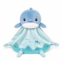 Couverture de sécurité à thème océan, jouet en peluche doux personnalisé, certifié CE, logo personnalisé, tailles personnalisées, rembourrage en coton PP, vente en gros OEM