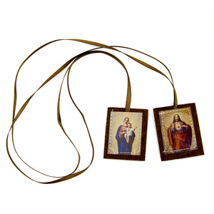 Ciondolo Religioso Retrò, <span class=keywords><strong>Scapolare</strong></span> Cattolico, Talismano Protettivo, Distintivo da Spalla, Decorazione all'Ingrosso - Product Image 2