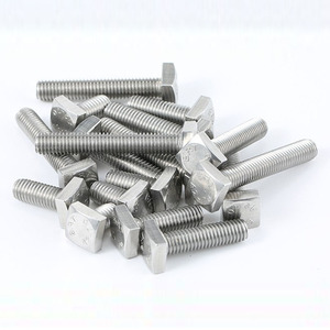 Vis et boulons à tête carrée en acier inoxydable 304, tailles métriques M4 M5 M6 M12, grade 4.8, finition blanchie - Product Image 5