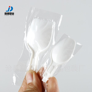 El fabricante suministra 22*96 cucharas plegables de plástico desechables, cucharas para yogur y empaques individuales. - Product Image 2