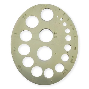 Professional S209C Oval Diamond Measuring Disc 0.01 to 3ct Stainless Steel Gemstone <b>Sizing</b> Template Loose Stone Sorting Plate - Product Image 1