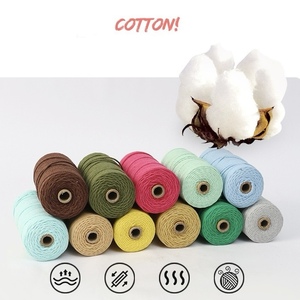 Corde en <span class=keywords><strong>macramé</strong></span> 100% <span class=keywords><strong>coton</strong></span> naturel Matériau en fibre souple et flexible de haute qualité - Product Image 4