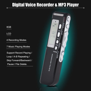Sk-010 4Gb/8 Go Numérique Audio Téléphone Vocal Enregistreur Dictaphone Mp3 Lecteur de Musique Voix Activer <span class=keywords><strong>Var</strong></span> A-B Boucle à Répétition - Product Image 4