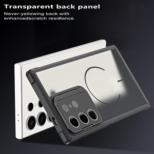 Coque de téléphone antichoc transparente en TPU et PC avec support magnétique pour appareil photo pour <span class=keywords><strong>iPhone</strong></span> 17 16 15 14 13 12 11 Pro Max - Product Image 4