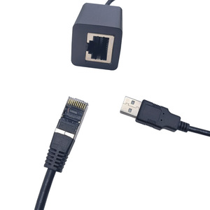 Rj50 <b>To</b> Rj45 Female <b>Adapter</b> Cable With <b>Usb</b> And Serial Connector For Computer Peripheral Use - Product Image 4