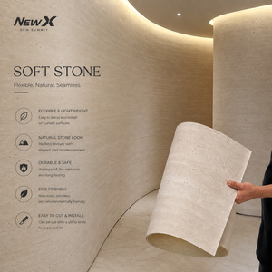 Panneau mural <span class=keywords><strong>en</strong></span> pierre artificielle texturée 3D, pierres souples flexibles, installation facile, revêtement flexible <span class=keywords><strong>en</strong></span> PU pour décoration extérieure - Product Image 1