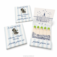 Boîtes d'allumettes en bois personnalisées avec impression de logo, écologiques, pour cadeaux de mariage et événements festifs