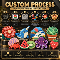 Magnet Kulkas PVC Lunak Bentuk Buah 3D Custom Semangka Kiwi Stroberi Pir Dekorasi Dapur Hadiah Grosir OEM Magnet Kulkas PVC