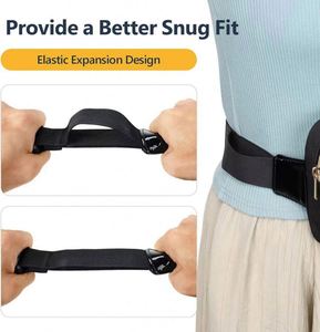 Sac banane de sport transparent en PVC matelassé en cuir imperméable pour femme, idéal pour le voyage et le quotidien - Product Image 3