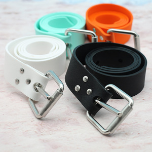 Diving Weight Belt Silicone Quick Release Black White Green Orange For Scuba Freediving Men Women - Product Image 1