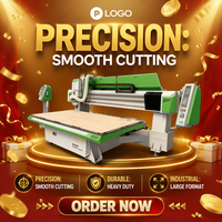 Routeur CNC ATC 7,5 kW 2513 avec table mobile, vis à billes et changement d'outil automatique pour meubles en MDF et enseignes en acrylique