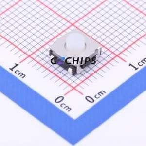 GT-TC125A-H043-L5 Tactile Switch SMD Switch Single Pole Single Throw Round Button 1.6N Vertical Mount - Product Image 1