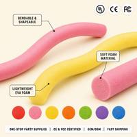 Stik Busa Lentur EVA 7 Warna 5 Strip 1M Dekorasi Pesta Warna-warni Latar Belakang Foto Ulang Tahun Pernikahan Luar Ruangan Ulang Tahun Ke-100