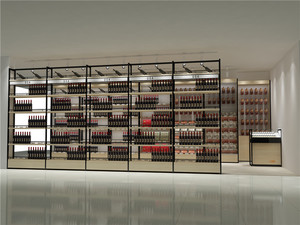 Meuble à vin <span class=keywords><strong>d</strong></span>'<span class=keywords><strong>angle</strong></span> moderne avec étagère de présentation de haute qualité, armoires de bar pour collection de vins, étagère de présentation avec porte - Product Image 2