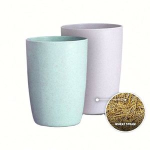 Tazas Irrompibles de 4.33*3.15 Pulgadas para Té, Cacao, Jugo, Taza de Café Biodegradable de Paja de Trigo, Juego de 5 Piezas - Product Image 1