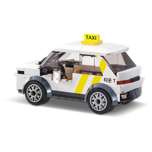 TOWN MINI TAXI Bloques de Construcción de Mini Taxi Urbano, Vehículo de Transporte de Pasajeros, Juguete de Ensamblaje Manual Divertido para Niños - Product Image 5