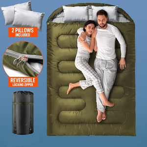 <span class=keywords><strong>Sac</strong></span> <span class=keywords><strong>de</strong></span> <span class=keywords><strong>couchage</strong></span> <span class=keywords><strong>double</strong></span> pour 2 personnes, imperméable, chaud, grande taille, pour le camping, la randonnée, les voyages en plein air - Product Image 2