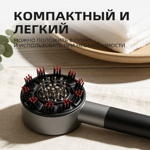 Cepillo Eléctrico de Cerámica Portátil para el Cabello con 5 Ajustes de Temperatura para Uso Doméstico - Product Image 6