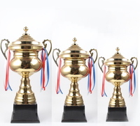 Trofeos de premios de oro y plata de metal personalizados de gran venta del fabricante de Wenzhou, impresión UV para ferias comerciales y bienvenidas