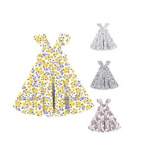 Vestido Casual para Niñas BQ-542-WXI, Vestidos de Verano sin Mangas con Volantes para Fiestas Infantiles - Product Image 1