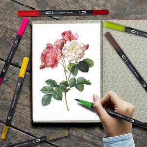 Marqueurs de coloriage professionnels pour enfants et adultes, pointe Fine et brosse, stylos - Product Image 6