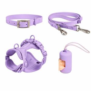 Multi Functional Neoprene Dog <b>Harness</b> Set Custom <b>Pet</b> Collar Adjustable Leash Anti Rust Buckle Quick Release Training Aid - Product Image 2