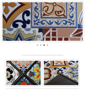 Stile marocchino 300*300 <span class=keywords><strong>antico</strong></span> fiore caratteristica decorativi in ceramica pavimento di piastrelle - Product Image 4