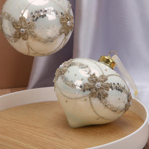 Adornos navideños transfronterizos <span class=keywords><strong>de</strong></span> alta calidad para <span class=keywords><strong>Amazon</strong></span>, adorno colgante <span class=keywords><strong>de</strong></span> <span class=keywords><strong>cristal</strong></span> pintado, Bola <span class=keywords><strong>de</strong></span> cebolla, lentejuelas para fiesta - Product Image 3