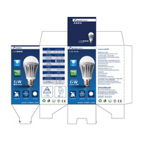 Ampoule LED à économie d'énergie à impression personnalisée interrupteur boîte d'emballage électrique boîte d'éclairage de prise
