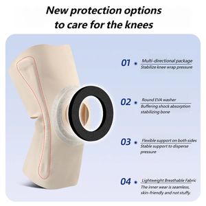 Genouillères Aofit de compression réglables pour la course, stabilisateur d'articulation à absorption des chocs, soutien invisible du ménisque et de la rotule pour hommes - Product Image 2