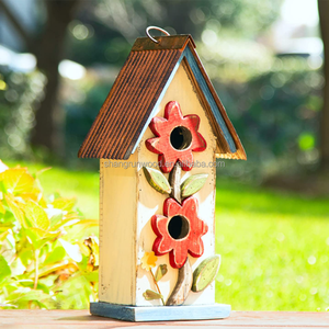 Fabrikant Groothandel Klassieke Outdoor Accent Weerbestendige Klassieke Houten Nestkast Hoge Kwaliteit Houten Vogelhuisje - Product Image 6