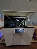 Pirámide Holográfica 3D de 2 Metros, Holobox con Pantalla Transparente 4K, Exhibidor para Exhibiciones de Marcas de Lujo, Promoción de Museos